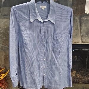 GAP Classic Blue Pinstripe Shirt XL